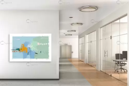 תיבת ההפתעות – איש גורדון | תמונה לקיר בסגנון מופשט