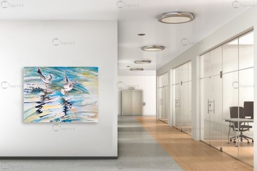 ריקוד הצפרים – חיה וייט | תמונה לקיר בסגנון מודרני