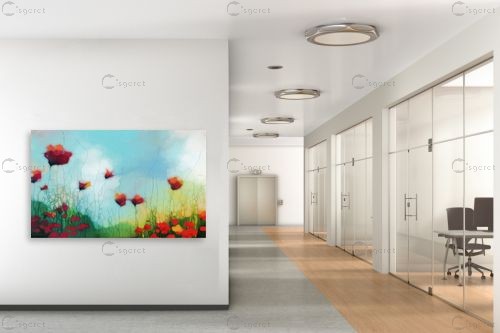 חגיגה בשדה – איש גורדון | תמונה לקיר בסגנון כפרי