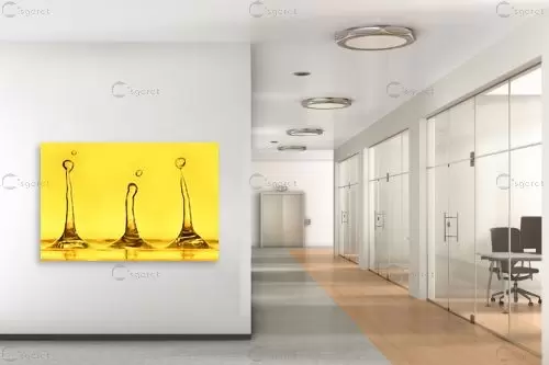 שלושת הטיפות – קובי פרידמן | תמונה לקיר בסגנון מודרני