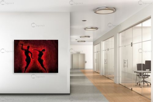 ריקוד האש - איש גורדון - תמונות רומנטיות לחדר שינה  - מק''ט: 327052