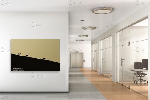 אורחה – שחר אלקלעי | תמונה לקיר בסגנון מודרני