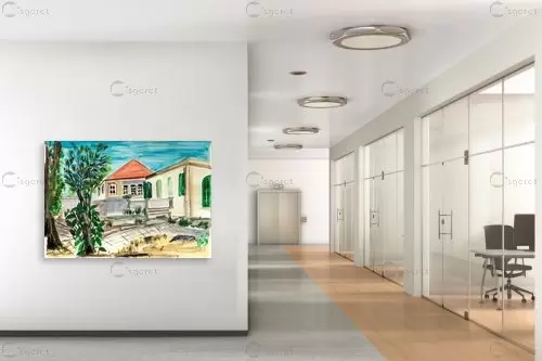 מחוץ לחומות – פיטר | תמונה לקיר בסגנון כפרי