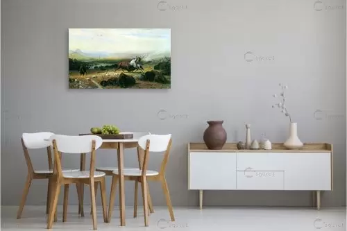 Albert Bierstadt 051 - אלברט בירשטאדט - תמונות קלאסיות לסלון  - מק''ט: 124654