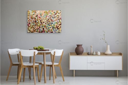 Pink cubes  – MMB Art Studio | תמונה לקיר בסגנון מופשט