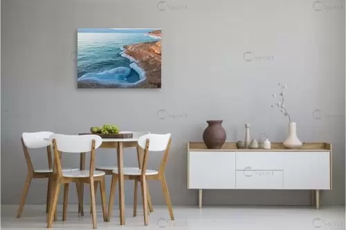 חוף ים המלח - ורד גלעדי - תמונות ים ושמים לסלון נופים יפים  - מק''ט: 439579