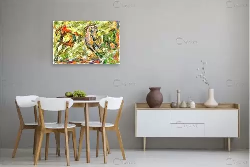 דהירה בטבע - בן רוטמן - תמונות לפינת אוכל מודרנית אבסטרקט מודרני  - מק''ט: 458004