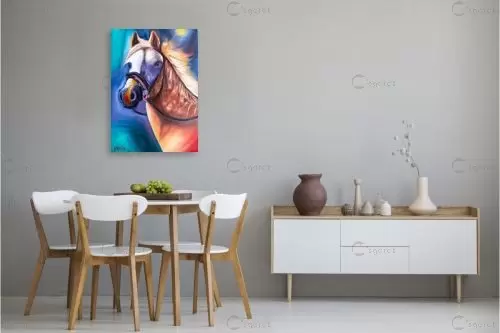 סוס במחשבה - אירינה סופיצייב - ציורי שמן  - מק''ט: 337730