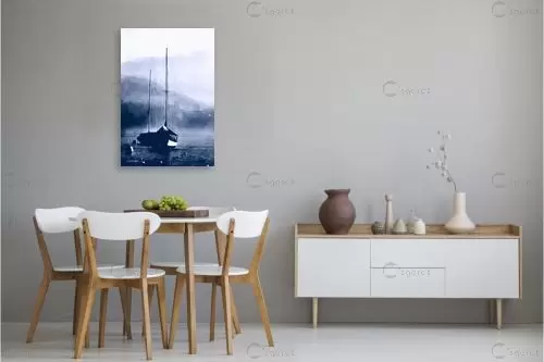 ערפילי בוקר - אורית גפני - תמונות ים ושמים לסלון  - מק''ט: 357332
