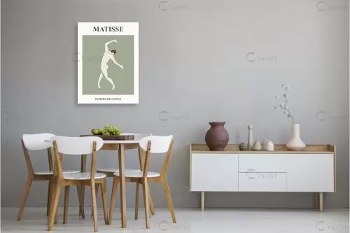 מאטיס 85 - אנרי מאטיס - תמונות לסלון רגוע ונעים סטים בסגנון גיאומטרי  - מק''ט: 464090