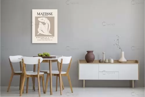 מאטיס 56 - אנרי מאטיס - תמונות לסלון רגוע ונעים סטים בסגנון גיאומטרי  - מק''ט: 464126