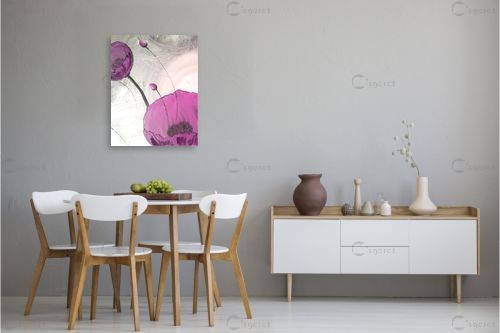 אהבה בסגול - איל מלק - תמונות לחדר רחצה ספא תבניות של פרחים וצמחים  - מק''ט: 49258