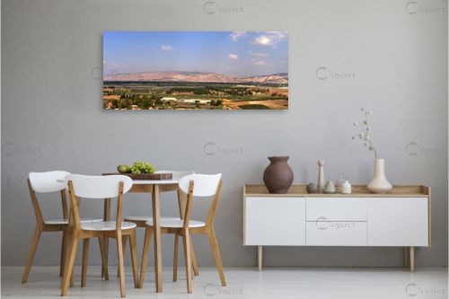 עמק הירדן - משה יפה - תמונות נוף פנורמי  - מק''ט: 156938