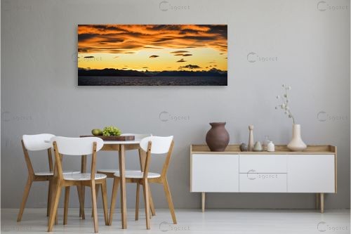 שקיעה בפטגוניה – רן זיסוביץ | תמונה לקיר בסגנון מודרני