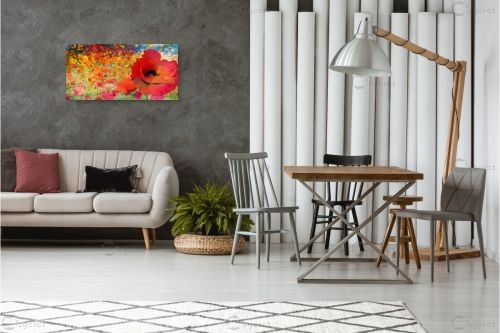 פרחים – בתיה שגיא | תמונה לקיר בסגנון כפרי