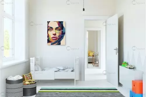 עיניים בצבע – ענת בן אלי | תמונה לקיר בסגנון מודרני