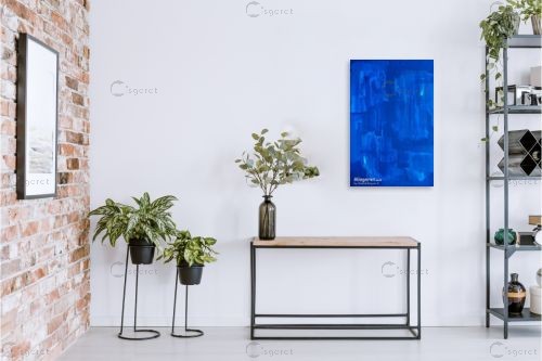 הכל כחול – ורד דיין | תמונה לקיר בסגנון מופשט