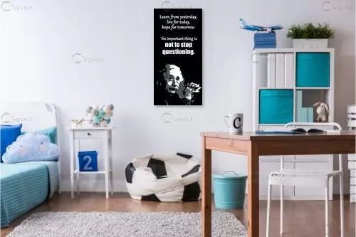 Albert Einstein Quote – מסגרת עיצובים | תמונה לקיר בסגנון מודרני