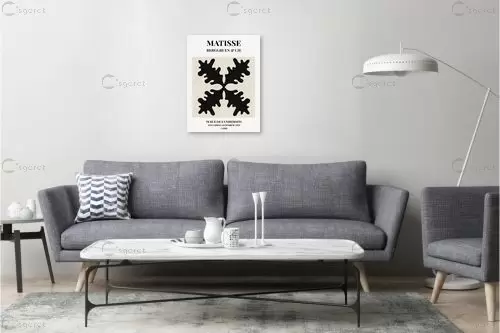 מאטיס 101 - אנרי מאטיס - תמונות לסלון רגוע ונעים סטים בסגנון גיאומטרי  - מק''ט: 464147