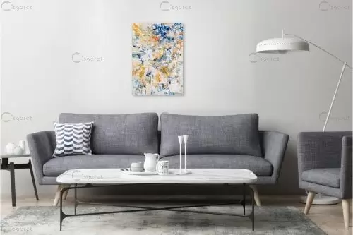 זריחה על עיר – רותי גבור | תמונה לקיר בסגנון מודרני