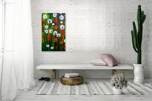 פרחי אביב - ורד אופיר - תמונות צבעוניות לסלון  - מק''ט: 301691