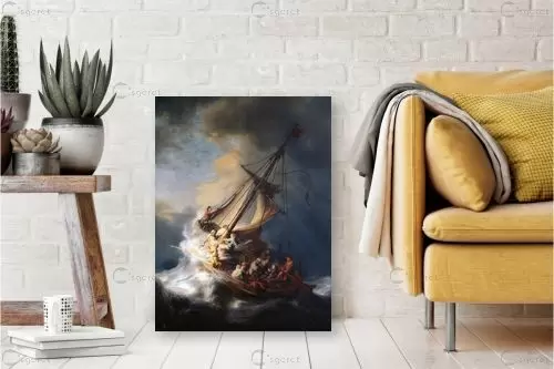 Christ in the storm  – רמברנדט הרמנזון ואן ריין | תמונה לקיר