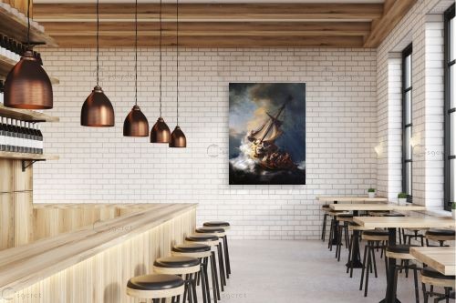 Christ in the storm  – רמברנדט הרמנזון ואן ריין | תמונה לקיר