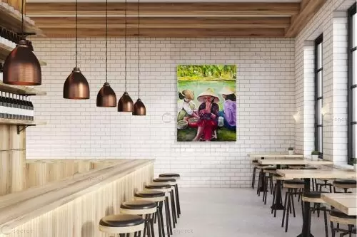 ליד הנהר – שולי חיימזון | תמונה לקיר בסגנון כפרי