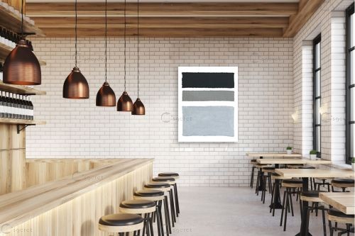 אריג צבוע על לבן II – Piper Rhue | תמונה לקיר בסגנון מודרני