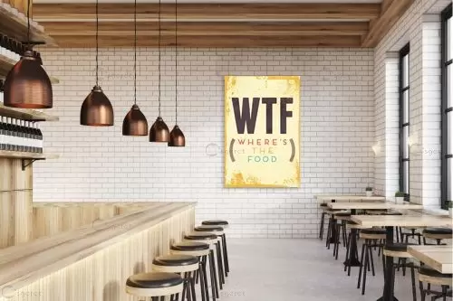 WTF- לא מה שחשבתם (איפה האוכל?) - Artpicked Modern - תמונות למטבח מודרני טיפוגרפיה דקורטיבית  - מק''ט: 376312