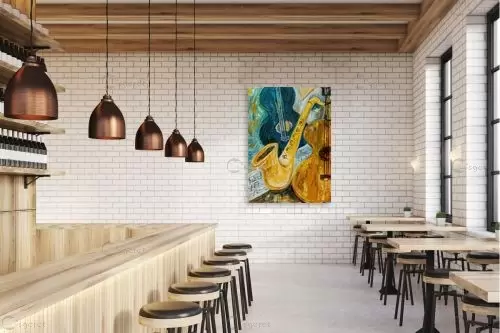 מוסיקה – רחל אלון | תמונה לקיר בסגנון מודרני