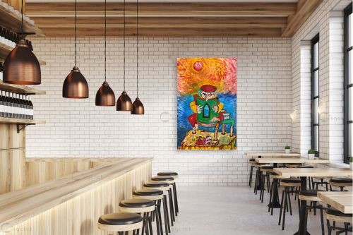 במבט חודר – טוביה פרילינג | תמונה לקיר בסגנון סוריאליסטי