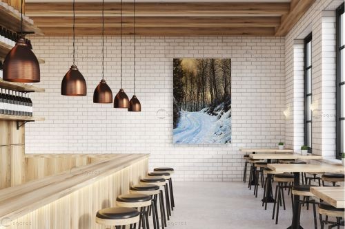 דרך בשלג – גד פרי | תמונה לקיר בסגנון ריאליסטי