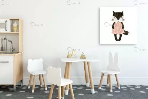 חתולית - Artpicked - תמונות לחדרי תינוקות חדרי ילדים  - מק''ט: 331742