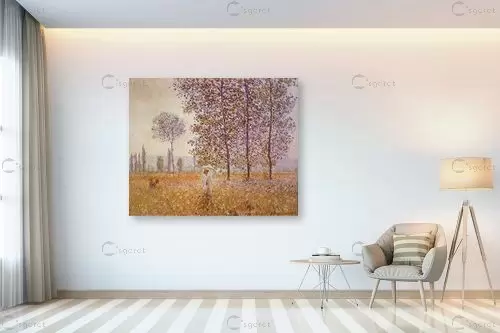 Claude Monet 008 - קלוד מונה - תמונות לסלון רגוע ונעים  - מק''ט: 115765