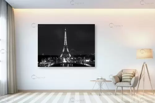 מגדל איפל - אמיר אלון - תמונות אורבניות לסלון תמונות שחור לבן  - מק''ט: 1250