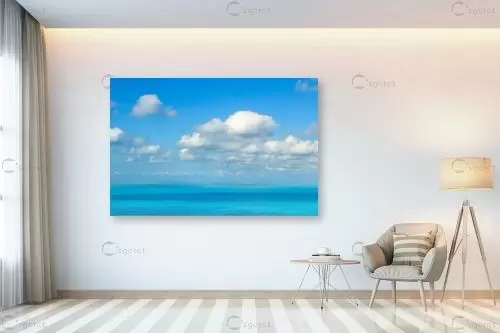 כחול - עידן גיל - תמונות ים ושמים לסלון תמונות בחלקים  - מק''ט: 144009