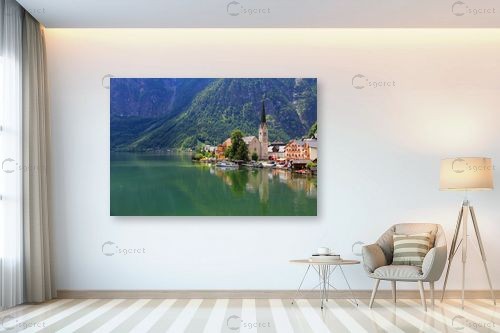 Hallstatt – ניקולאי טטרצ'וק | תמונה לקיר בסגנון כפרי
