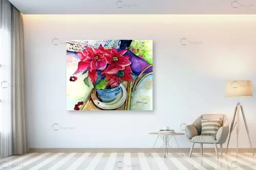 פוינטסיה - חיה וייט - תמונות צבעוניות לסלון צבעי מים  - מק''ט: 229873