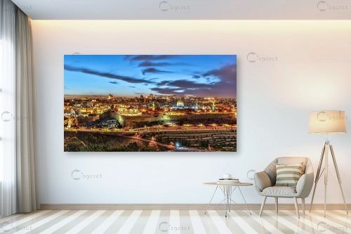 ירושלים בזהב – מיכאל שמידט | תמונה לקיר בסגנון מודרני