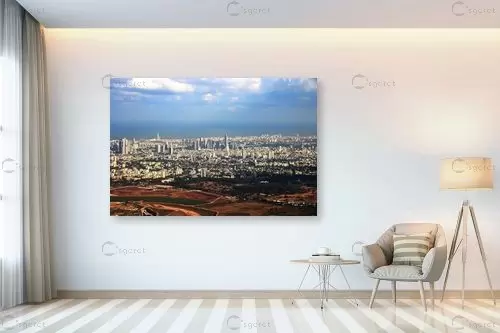 מרכז העיר - משה יפה - צילום אווירי  - מק''ט: 242255
