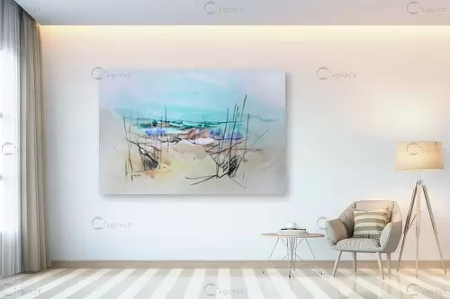 נןף - אורן יבנין - תמונות לסלון רגוע ונעים צבעי מים  - מק''ט: 262635