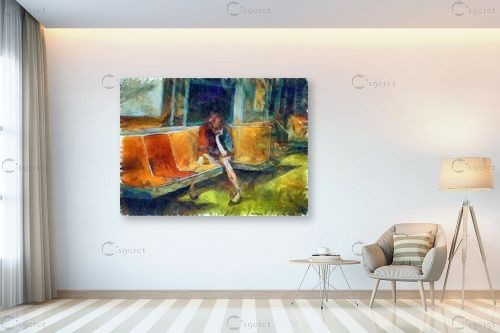 ממתינה,,, – בן רוטמן | תמונה לקיר בסגנון מופשט