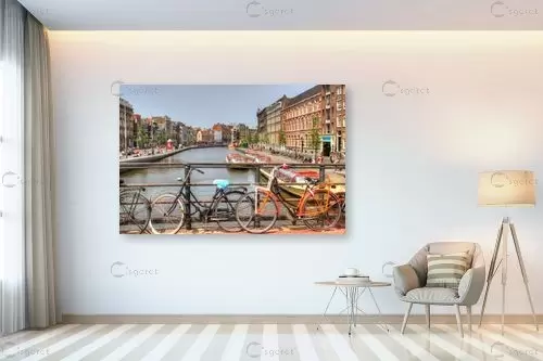 אמסטרדם 1 - מתן הירש - תמונות אורבניות לסלון  - מק''ט: 305648