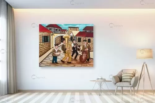 כלייזמרים – מזל בוכריס | תמונה לקיר בסגנון כפרי