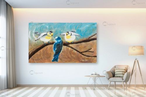 גוזלים – מזל בוכריס | תמונה לקיר בסגנון מודרני