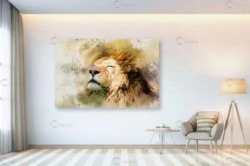 אריה - Artpicked - תמונות וינטג' לסלון  - מק''ט: 329700
