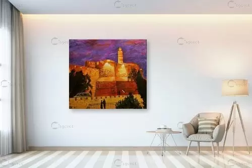 לילה על מגדל דוד - שמואל מושניק -  - מק''ט: 332228