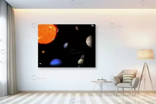 מערכת השמש 1 – Artpicked- space | תמונה לקיר בסגנון מודרני
