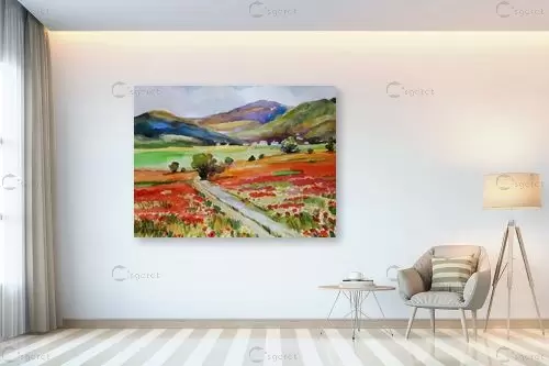 תחילת האביב – נטליה ברברניק | תמונה לקיר בסגנון כפרי